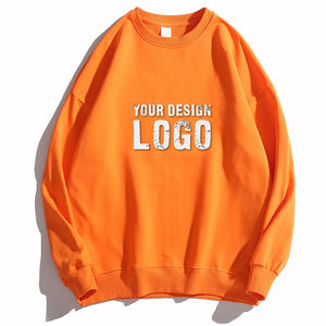 Sweat-shirt décontracté pour homme, col rond, couleur unie, effet délavé, vente en gros, personnalisable, épaules tombantes, sweats à capuche pour hommes - Product Image 2