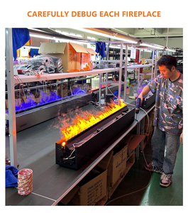 ब्लूटूथ 3 डी भाप फायरप्लेस-ऐप जोड़ी, समायोज्य धुंध लौ और नेतृत्व, रिमोट शामिल, सुरक्षित इनडोर सजावटी इकाई - Product Image 6