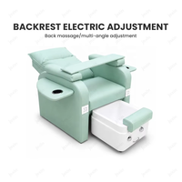 Chaise de massage des pieds en promotion, lit de pédicure pour salon de spa, fauteuil inclinable électrique avec accoudoirs pour manucure, pédicure et nail art