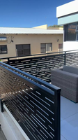 Reilbu – Balustrades et mains courantes modernes en acier inoxydable et aluminium découpées au laser, haut de gamme, pour escaliers et écrans d'intimité, à monter soi-même