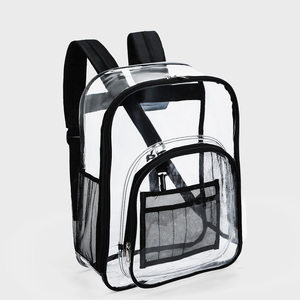 Factory <strong>Cheap</strong> Price New Design Fashion Clear PVC School <strong>Backpack</strong> Custom Transparent PVC Waterproof Durable School <strong>Backpack</strong> - Product Image 4