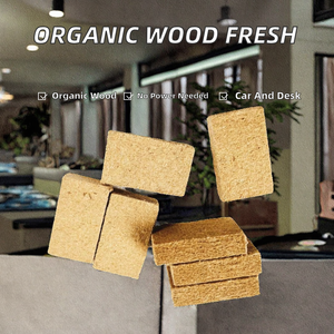 Diffuseur d'air <span class=keywords><strong>de</strong></span> voiture moderne et populaire en bloc <span class=keywords><strong>de</strong></span> bois organique massif, évaporation naturelle, sans électricité, garantie 1 an - Product Image 2