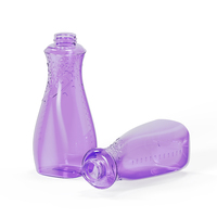 Bouteille en PETG incurvée gaufrée vide Choebe, étiquette privée, conditionneur, lotion, soin de la peau, emballage cosmétique, vente en gros