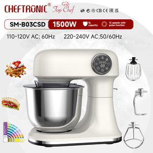 เครื่องผสมอาหารอัจฉริยะ Cheftronic B03CSD 5 ลิตร พร้อมหน้าจอสัมผัส โปรแกรมอัตโนมัติ ตาชั่งในตัว ความเร็ว 12 ระดับ เครื่องผสมอาหารแบบตั้งโต๊ะ 5 ลิตร - Product Image 1