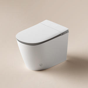 Ensemble WC et <span class=keywords><strong>lavabo</strong></span> à poser au sol, siège de toilette chauffant intelligent, céramique, <span class=keywords><strong>siphon</strong></span> en S, WC portable de luxe - Product Image 1