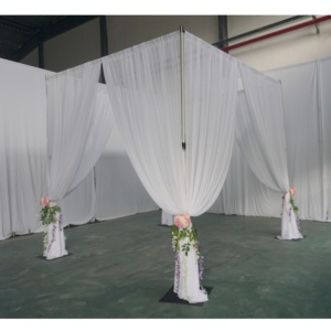 Telescopic <b>backdrop</b> <b>stand</b> event stage pipe and drape for wedding events - Product Image 5