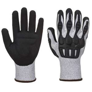 Gants anti-coupure gris/noir PORTWEST - A722G8RS - EAN 5036108276974 - Product Image 1