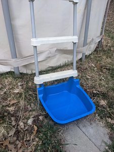 Bain de pieds portable antidérapant bleu pour <span class=keywords><strong>piscine</strong></span> hors sol, compatible eau salée, accessoire de <span class=keywords><strong>piscine</strong></span> en plastique - Product Image 1