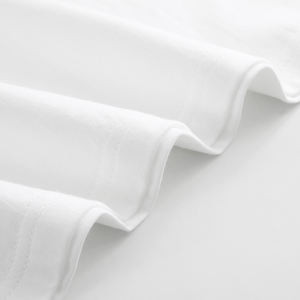 T-shirt uni blanc fabriqué aux états-unis en gros sérigraphie personnalisée logo numérique marque t-shirt en coton polyester grande taille hommes - Product Image 2