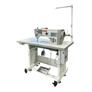 HUAMEI New Industrial Twin Needle Flat Bed <b>Walking</b> Foot High-Speed Engine Sewing <b>Machine</b> Leather Lockstitch - Product Image 1