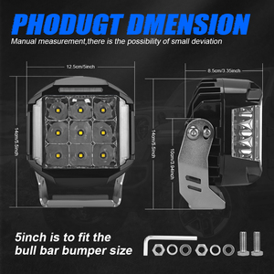 OEM <strong>ODM</strong> IP67 75W Aluminum Alloy 5 Inch White <strong>Light</strong> Off-road Pod <strong>Lights</strong> Universal <strong>Led</strong> Fog <strong>Lights</strong> for Car ATV UTV - Product Image 5