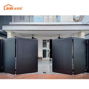 JHR Conception d'entrée automatique moderne Entrée électrique extérieure en aluminium Porte pliante - Product Image 2