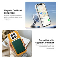 Casing Ponsel Bertekstur Serat Karbon Anyaman Magnetik untuk Xiaomi 17 untuk Redmi 15C 5G Turbo 5 Max Note 14 15 Pro Mendukung Pengisian Daya Nirkabel