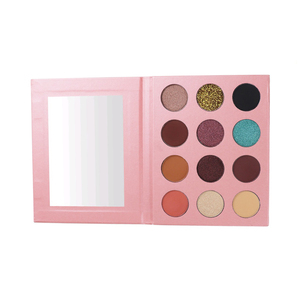 Palette de fards à paupières 12 couleurs - Fards à paupières pressés uniques hautement pigmentés, palette de maquillage OEM/ODM - Product Image 3
