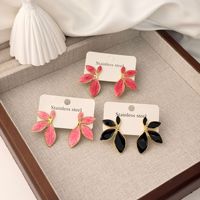 Anting Kelopak Bunga Anti Luntur Bahan Stainless Steel untuk Wanita, Mewah Ringan, Geometris, Trendi, Serbaguna, Stylish, dan Lucu