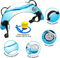 Sac lesté en PVC pour l'eau, sac de puissance en U rempli d'eau, alternative au sac de sable, équipement de fitness à poids réglable pour l'entraînement du tronc