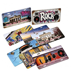<span class=keywords><strong>Targa</strong></span> in Alluminio Personalizzata Stile Retrò Graffiti, Insegna Vintage con Stampa in Rilievo, Decorazione da Parete Rettangolare per Bar, Pub e Caffetterie - Product Image 1
