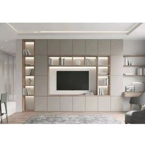 Meuble de salon personnalisé d'usine meuble TV mural Style nordique moderne et simple intégré dans l'armoire murale - Product Image 3