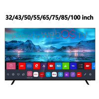 Téléviseurs intelligents Android 4K Google WebOS LED LCD QLED de tailles personnalisées OEM 75, 85, 100 pouces pour usage domestique et home cinéma UHD