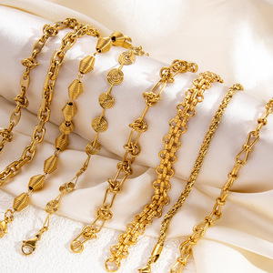 Pulsera Trenzada Chapada en Oro de 18K, Origen Yiwu, Joyería para Mujer, Estilo Veraniego, Multicolor, Otro Material - Product Image 3
