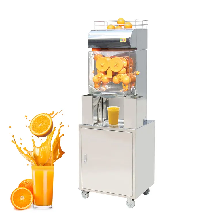 Hoch effiziente automatische Extrudi maschine für Orangensaft presse aus Edelstahl/frischer elektrischer Zitronensaft-Orangensaft-Extraktor