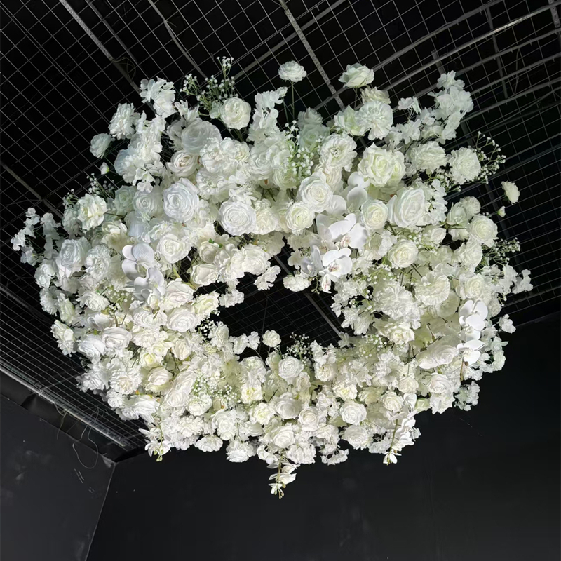 Modern Custom Green Leaf White Rose