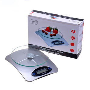 QC-04 제조 업체 가격 실버 골든 슬림 디지털 주방 규모 전자 과일 야채 무게 규모 - Product Image 3