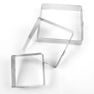 Anillo Redondo Metálico para Tartas de Acero Inoxidable, Utensilio de Repostería Resistente al Calor, Anillos Perforados para Pasteles, Mousse y Repostería, Herramientas para Hornear, Anillos para Tartas - Product Image 4