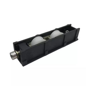 Hợp kim kẽm trượt cửa sổ bánh xe con lăn nhựa nhà ở V rãnh ròng rọc đôi con lăn - Product Image 1