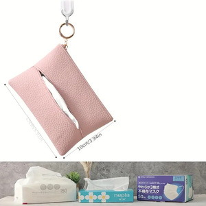 Japanese and Korean style <b>mini</b> zippered tissue bag, multi-functional small bag, <b>lipstick</b> bag, layered keychain key storage bag - Product Image 4
