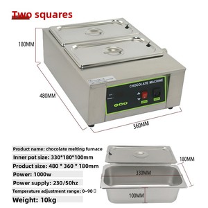 Máquina templadora de Chocolate pequeña de mesa, calentador eléctrico de alimentos, máquina de fusión de Chocolate para té de la leche, restaurante de sopa Boba - Product Image 3