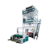 Machine d'extrusion de film plastique de machine de film soufflé de sac à ordures de HDPE d'ABA de 1350mm