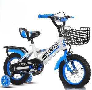 Vélo pour garçon de 2 à 10 ans, 12 à 20 pouces, double frein, cadre en acier carbone, roues d'apprentissage, vitesse unique avec siège arrière - Product Image 1