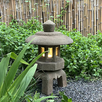 Lanterne en granit de style japonais populaire pour la décoration de jardin, sculptures de jardin, éclairage extérieur, sculpture lumineuse de jardin