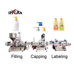 Semi Automatic Can Hand Sanitizer Honey Cooking Oil Small Bottle Paste Weighing Filling Capping Labeling Machine