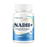 Complément de beauté OEM : Capsules NADH à absorption élevée avec complexe B méthylé pour un vieillissement sain et un regain d'énergie, 60 gélules