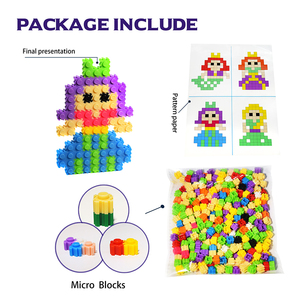 Blocchi da Costruzione in ABS di Alta Qualità, Giocattolo Educativo per Bambini, Modellini Cartoon, Giocattoli Fai-da-Te, Micro Blocchi - Product Image 4