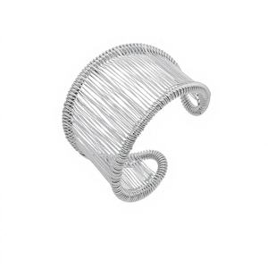 <span class=keywords><strong>Bracelet</strong></span> ouvert large en <span class=keywords><strong>fil</strong></span> d'acier inoxydable plaqué or 18 carats, style européen et américain, bijoux tendance - Product Image 5