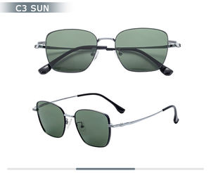 Venta al por mayor medio titanio gafas de sol marcos de gama alta óptica lentes polarizadas Durable <span class=keywords><strong>Tac</strong></span> personalizado cómodo ajuste gafas de sol - Product Image 3