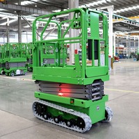 Plateforme élévatrice intelligente à ciseaux sur chenilles de 10 m avec moteur à couple élevé pour serres