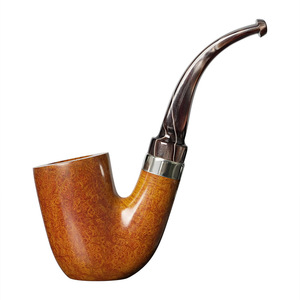 Muxiang Tobacco Pipe Bent Type 9mm Smoke Channel Acrylic Mouthpiece Smoking Pipe - Product Image 5