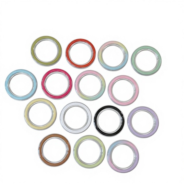 Universal Transparent Magnetic Phone Grip Holder Ring Stand Round Folding ABS Base for Apple for iPhone 17 16 15 14 13 Pro Max
