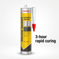 Scellant silicone acétique anti-moisissure à séchage rapide TB252, colle de construction haute performance RTV, imperméable, pour le travail du bois et l'emballage