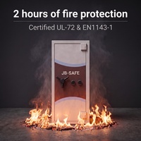 Coffre-fort ignifuge robuste JB-safe avec protection contre le feu certifiée UL-72 pendant 2 heures, grande capacité, armoire de sécurité pour la maison et le bureau