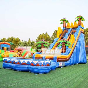 สไลเดอร์สูบลมทรงสูงทำจาก25ft พร้อมหลุมลูก<span class=keywords><strong>บอล</strong></span> - Product Image 2