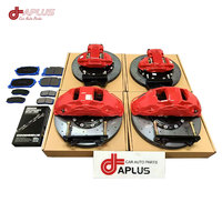 Kit de Freinage Haute Performance Aplus RS7 Racing avec Étriers 10/4 Pistons, Disques Céramiques en Fibre de Carbone Légers 355-440mm, Plaquettes Universelles, Garantie 1 An