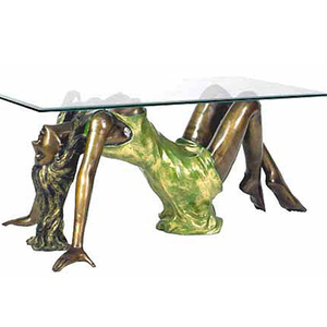 Table basse antique neuve en bronze pour femme, de haute qualité - Product Image 3