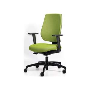 Dauphin เก้าอี้หมุนสำนักงานพร้อมกลไกการซิงโครไนซ์สีเขียว390-510มม. พร้อมฝาปิดที่วางแขนรองรับน้ำหนัก110กก. - Product Image 2