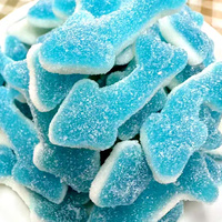 Bonbons en forme de dauphin en vrac de qualité supérieure saveur aigre-douce Aqua Blue Animal Design