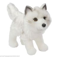 Peluche renard arctique, jouet Super doux, personnalisé, blanc, cadeau mignon